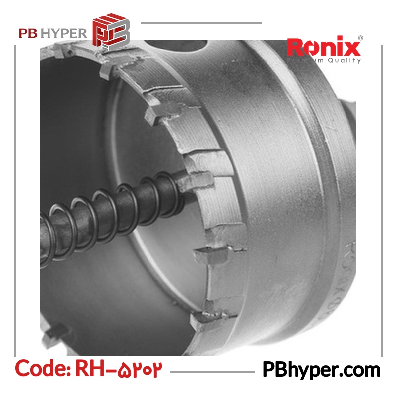 مته گردبر الماسه رونیکس مدل RH-5202 سایز 60 میلی متر