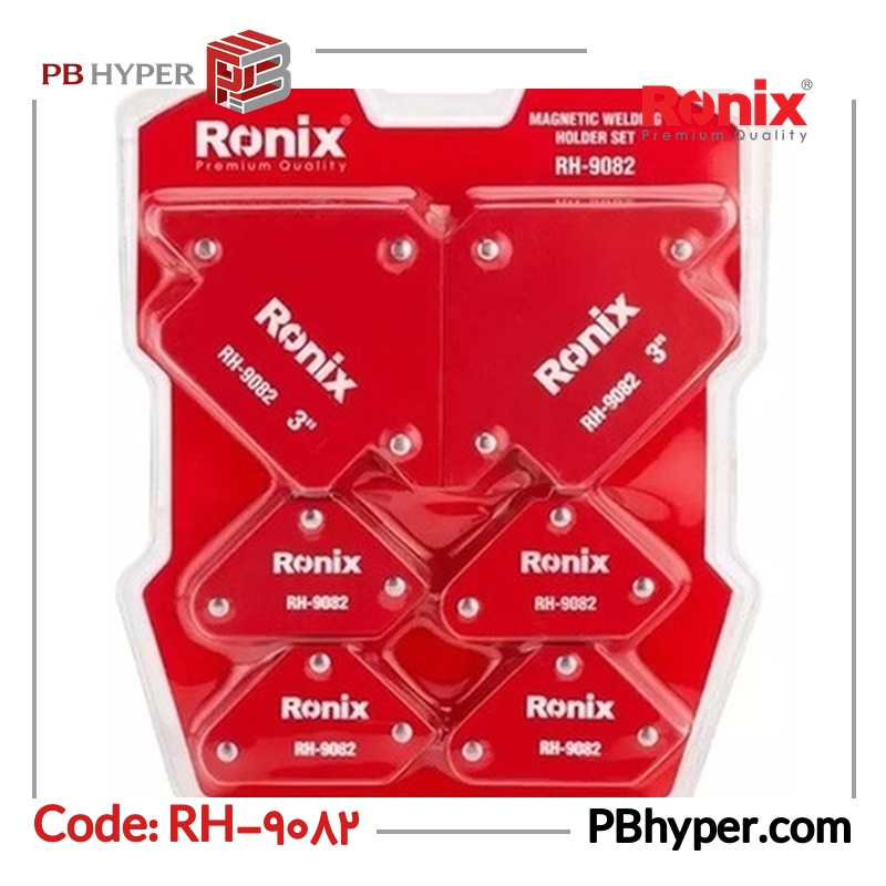 گونیا جوشکاری رونیکس مدل RH-9082 مجموعه 6 عددی