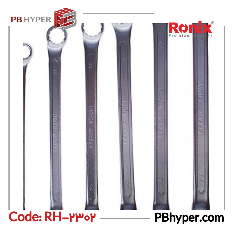 مجموعه 12 عددی آچار دو سر رینگی رونیکس مدل RH-2302