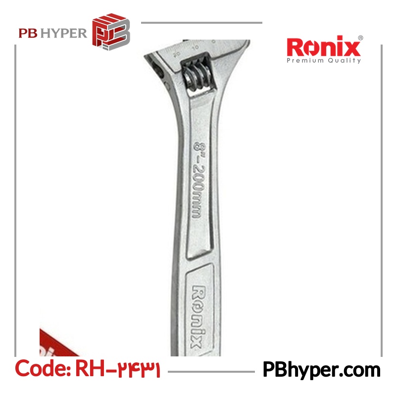 آچار فرانسه رونیکس مدل RH-2431 سایز 8