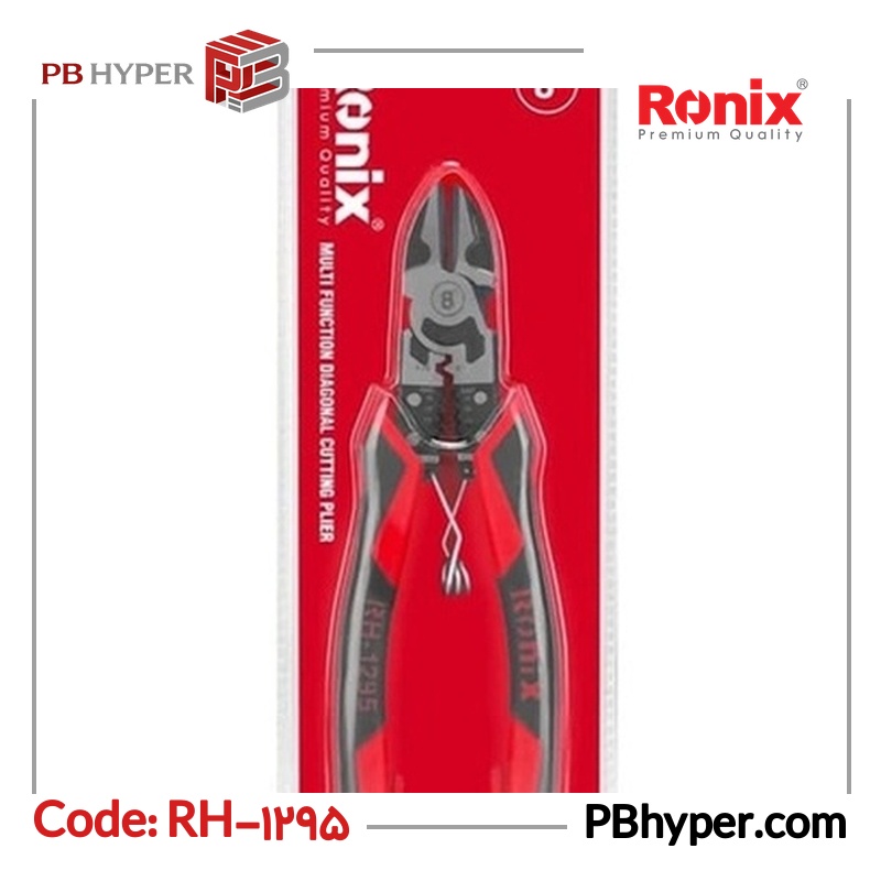 انبر سیم چین رونیکس مدل RH-1295 سایز 8 اینچ