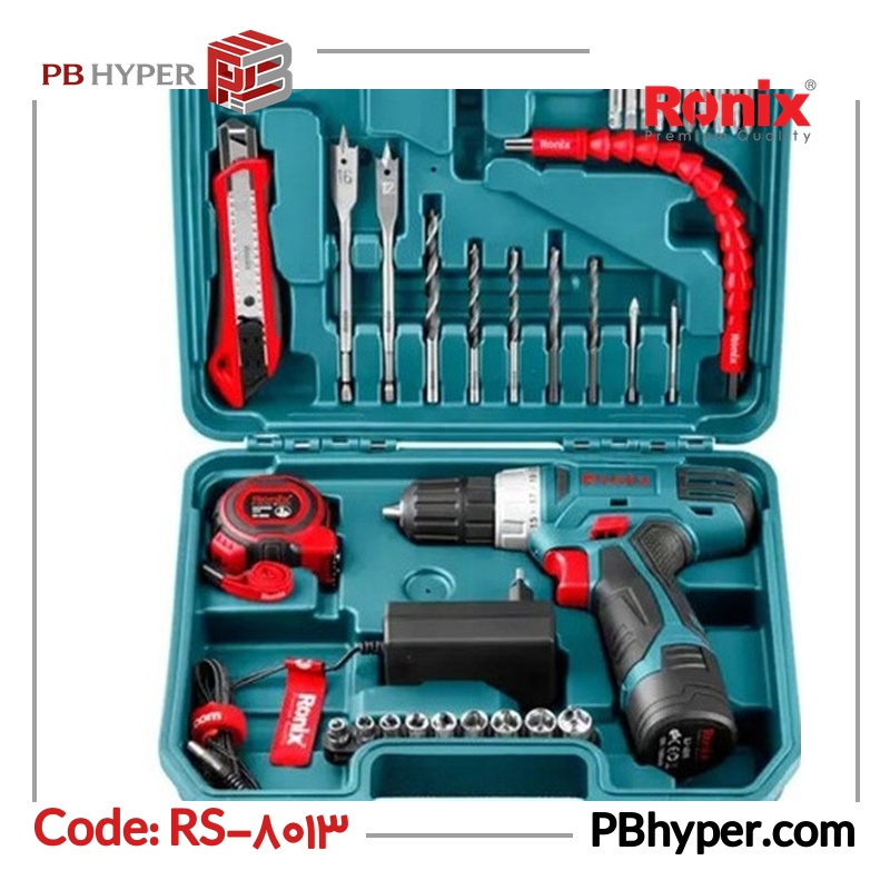 مجموعه 35 عددی پیچ گوشتی شارژی رونیکس مدل RS-8013
