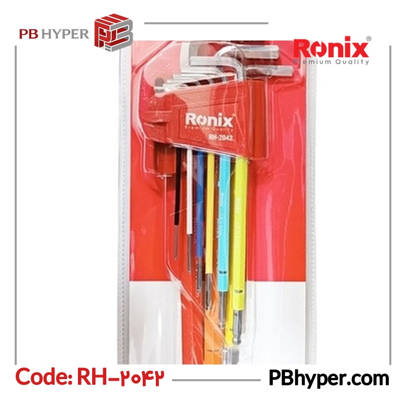آچار آلن رونیکس مدل RH-2042 مجموعه 9 عددی