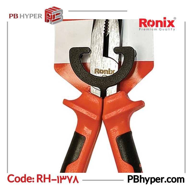 انبر دم باریک رونیکس مدل RH-1378 سایز 8 اینچ
