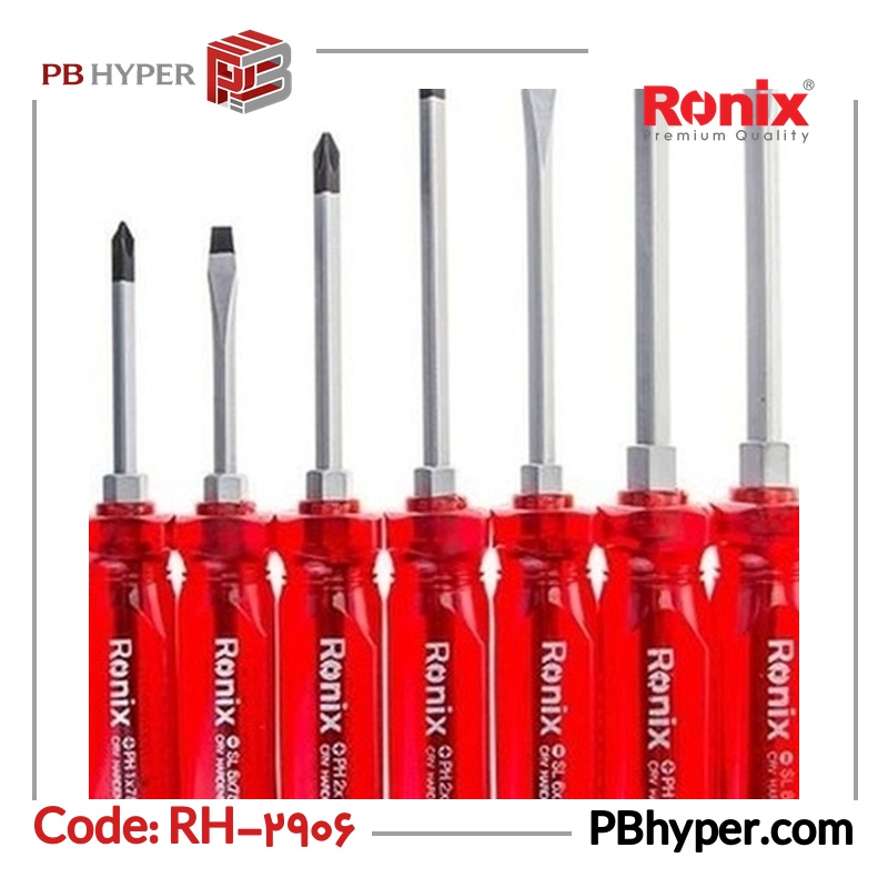 مجموعه 7 عددی پیچ گوشتی رونیکس کد RH-2906