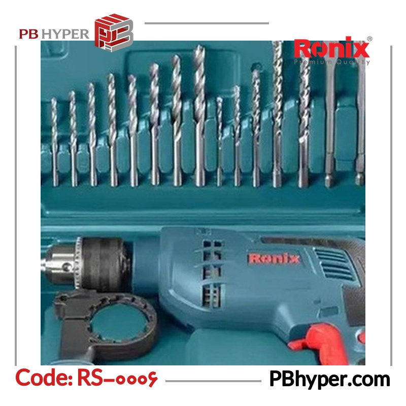 مجموعه 52 عددی دریل چکشی رونیکس مدل RS-0006