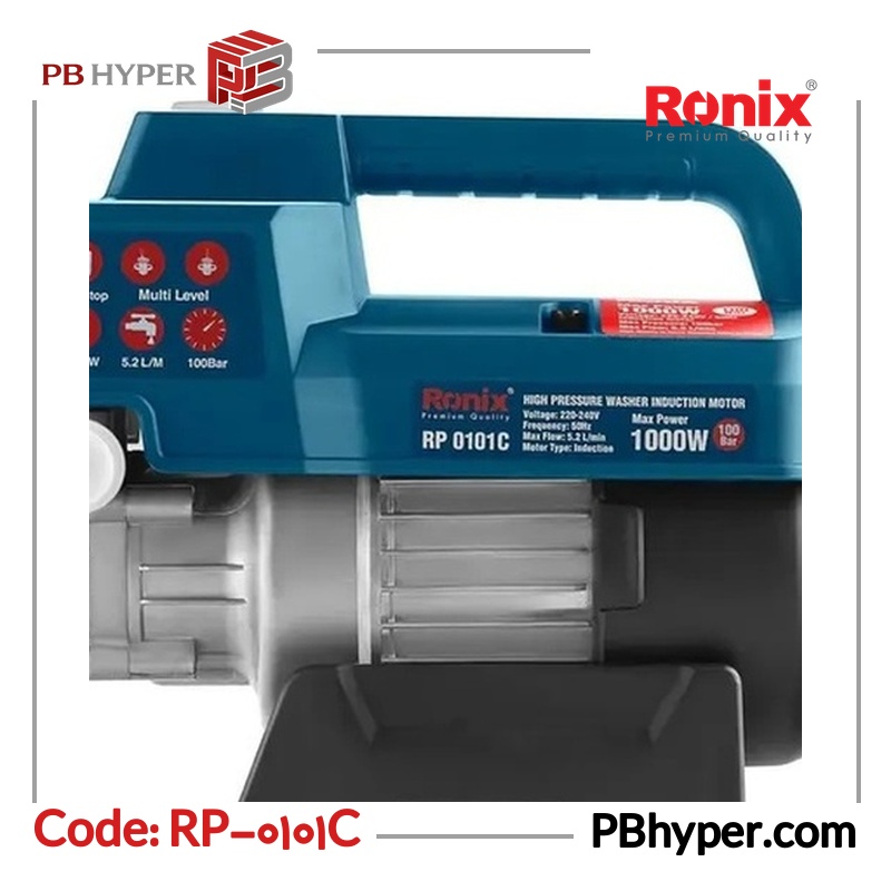 کارواش دینامی 100 بار 1000 وات خودمکشی رونیکس مدل RP-0101C