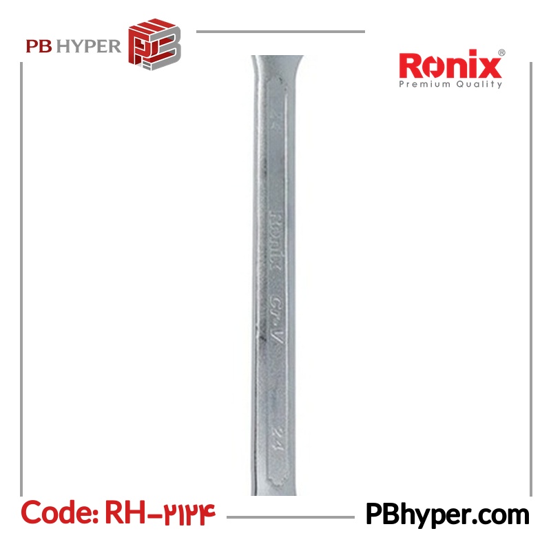 آچار یک سر تخت یک سر رینگی رونیکس مدل RH-2124 سایز 24 میلی متر