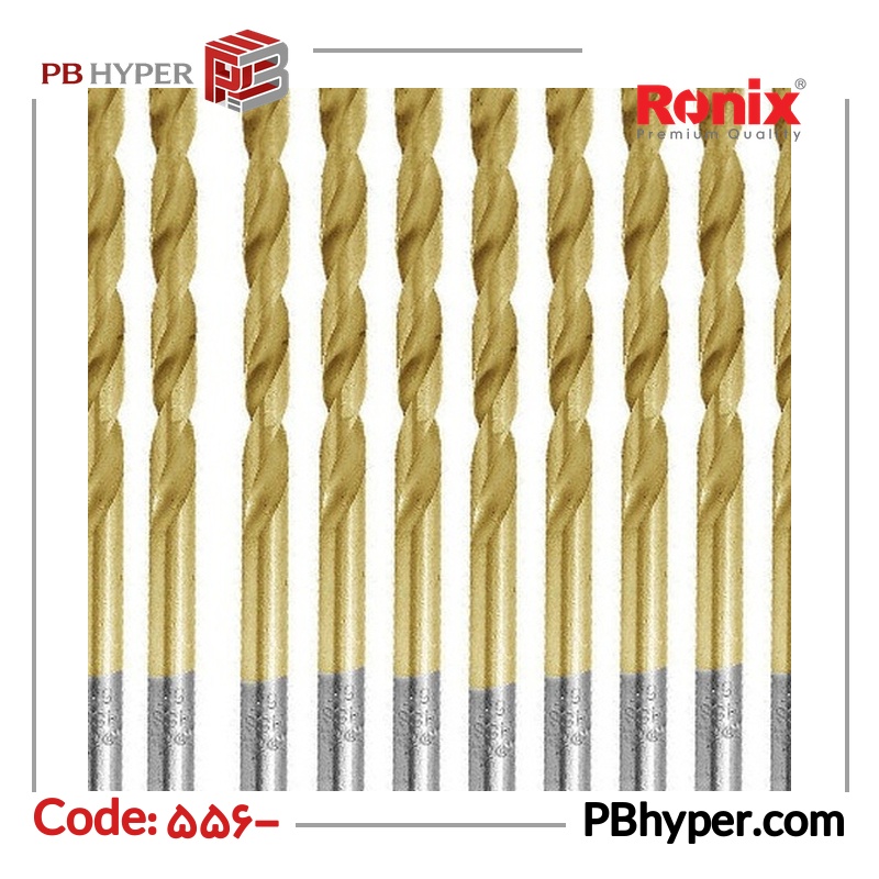 مته آهن رونیکس کد 556- RH سایز 6.5 میلیمتر بسته 10 عددی