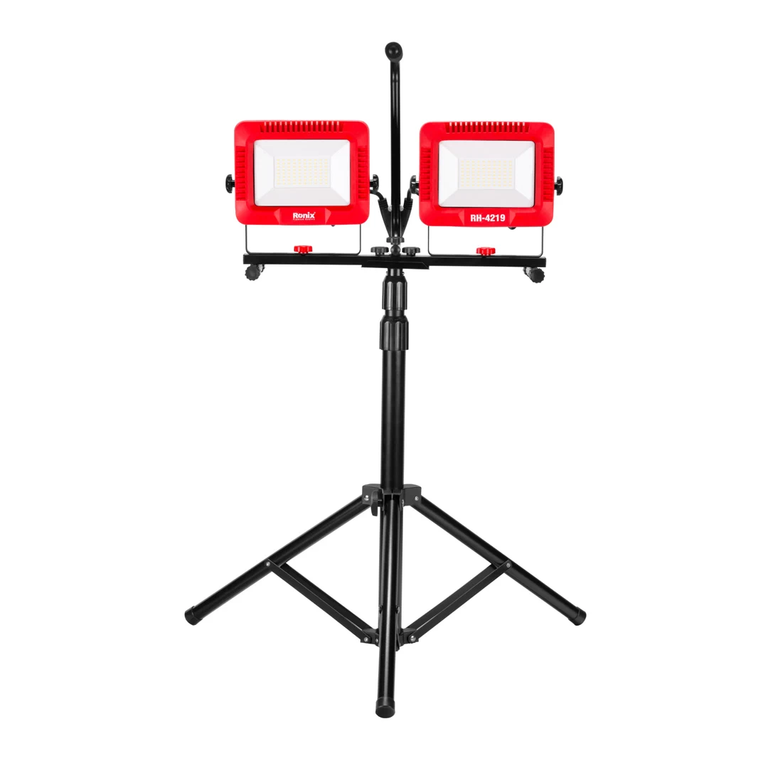 مدل : RH-4219  (NA)  نورافکن LED برقی 50 وات دوبل با سه پایه