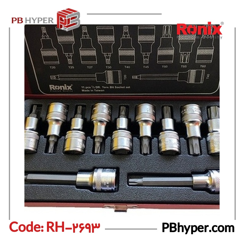جعبه بکس رونیکس مدل RH-2693 مجموعه 11 عددی