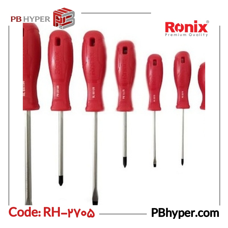 پیچ گوشتی رونیکس مدل RH-2705 مجموعه 7عددی