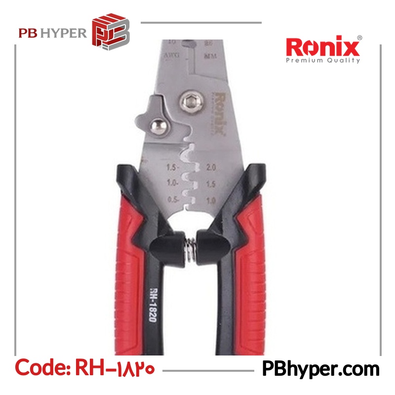 انبر سیم لخت کن رونیکس مدل RH-1820 سایز 7 اینچ