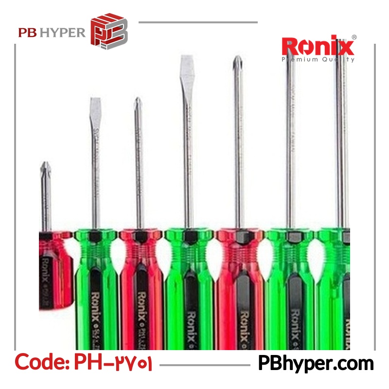 مجموعه 7 عددی پیچ گوشتی رونیکس مدل PH-2701