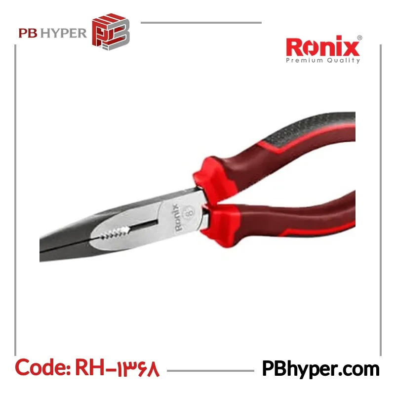انبر دم باریک رونیکس مدل مکسی کد RH-1368 سایز 8 اینچ