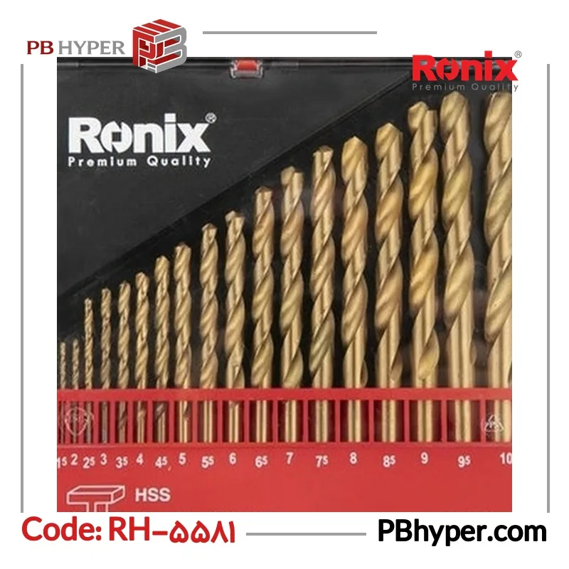 مجموعه 19عددی مته رونیکس مدل RH-5581