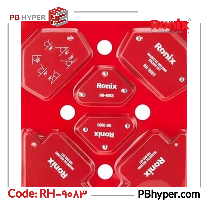 گونیا جوشکاری رونیکس مدل RH-9083 مجموعه 6 عددی