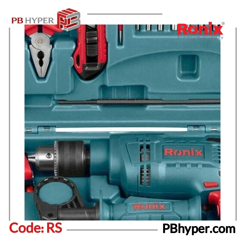 کیت دریل برقی چکشی رونیکس مدل RS_0001