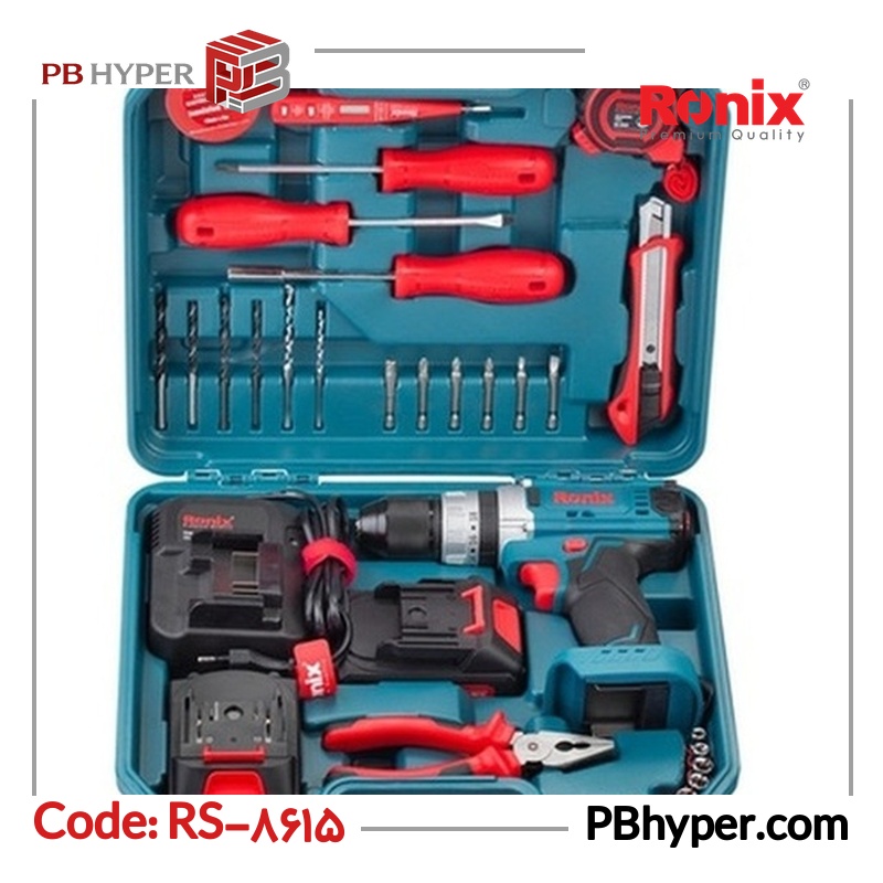 مجموعه 33 عددی دریل چکشی رونیکس مدل RS-8615