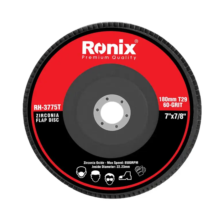 سنباده فلاپ زیرکونیم 180 میلی متری 60 مدل T29 مدل : RH-3775T