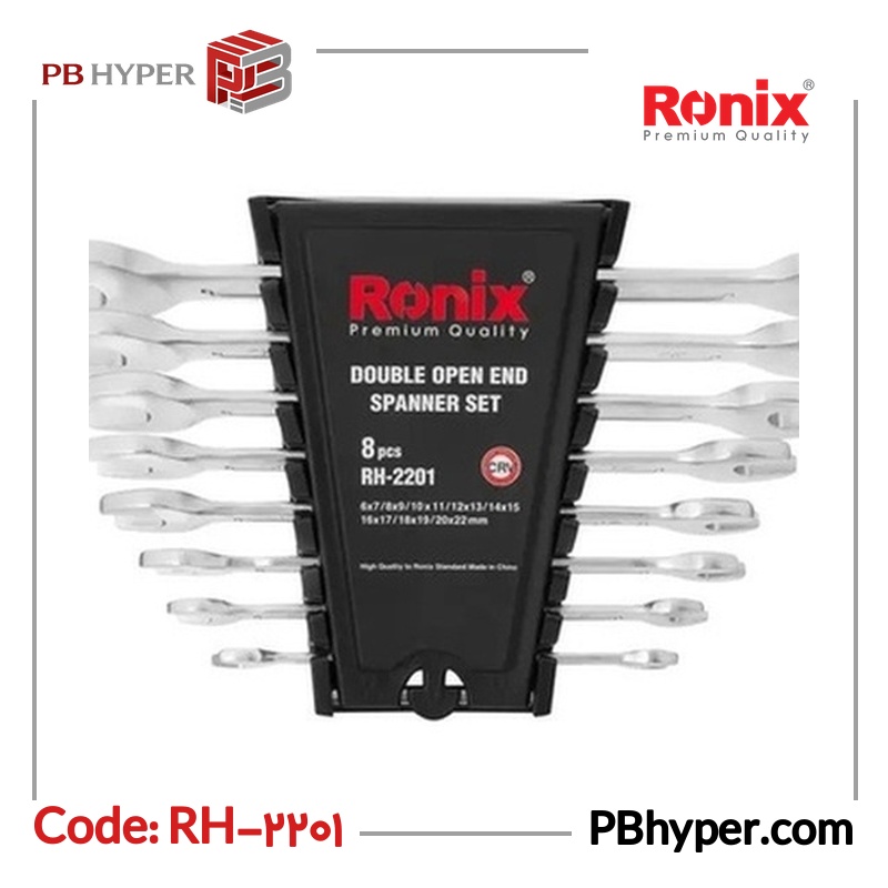 آچار تخت رونیکس مدل RH-2201 مجموعه 8 عددی