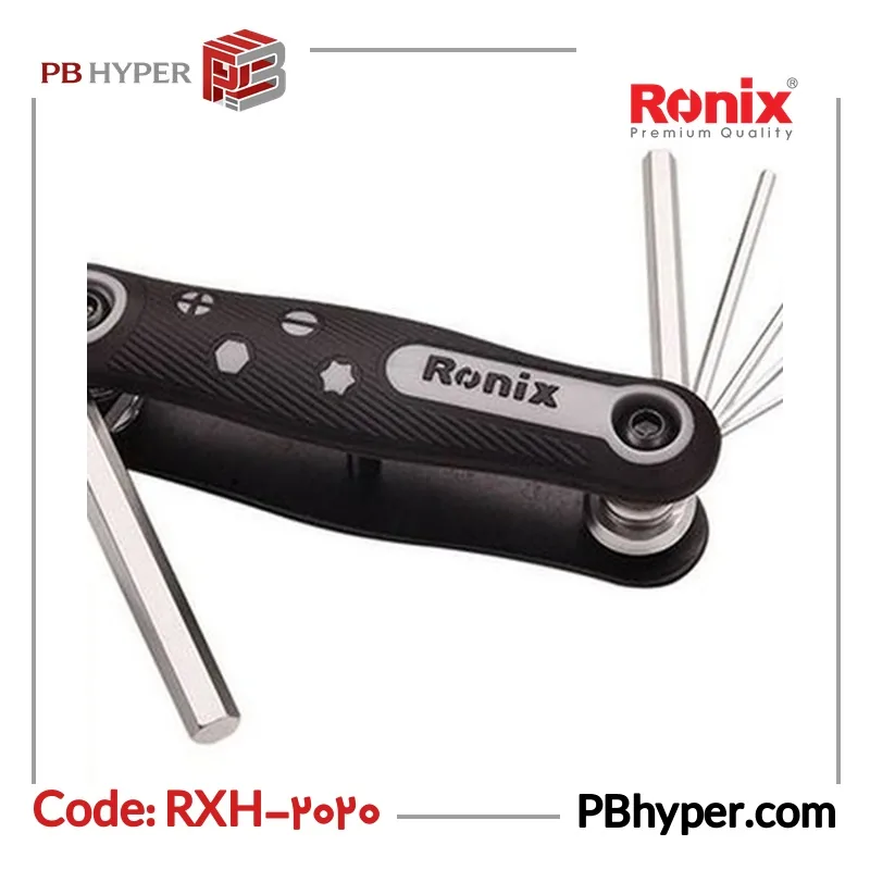 مجموعه 8 عددی آچار آلن تاشو رونیکس مدل RXH-2020