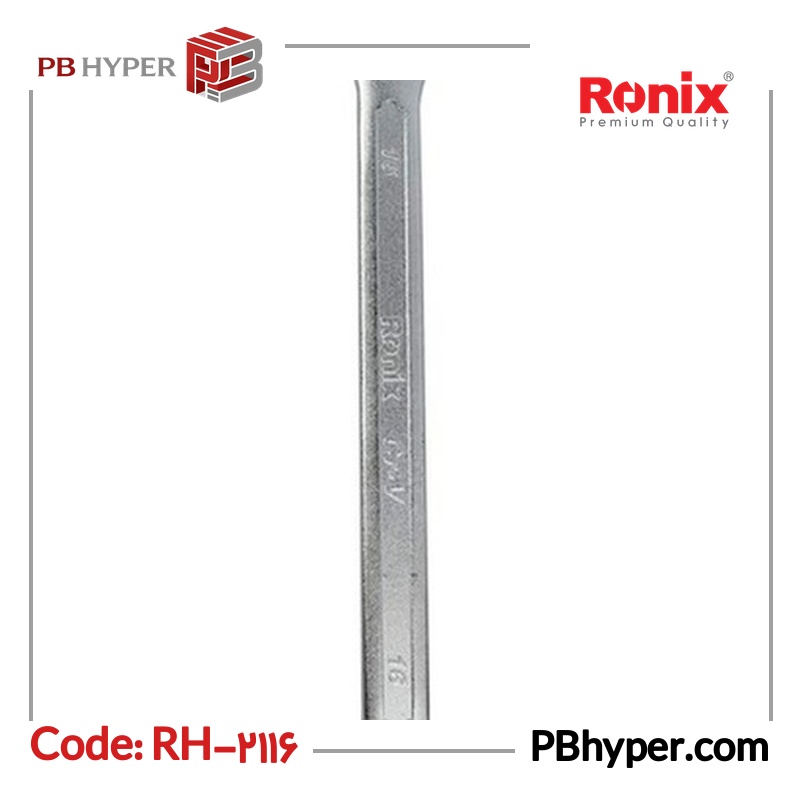 آچار یک سر تخت یک سر رینگی رونیکس مدل RH-2116 سایز 16 میلی متر