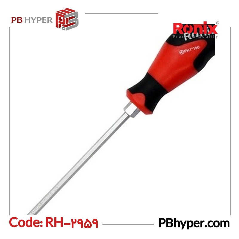 پیچ گوشتی چهارسو رونیکس مدل RH-2959