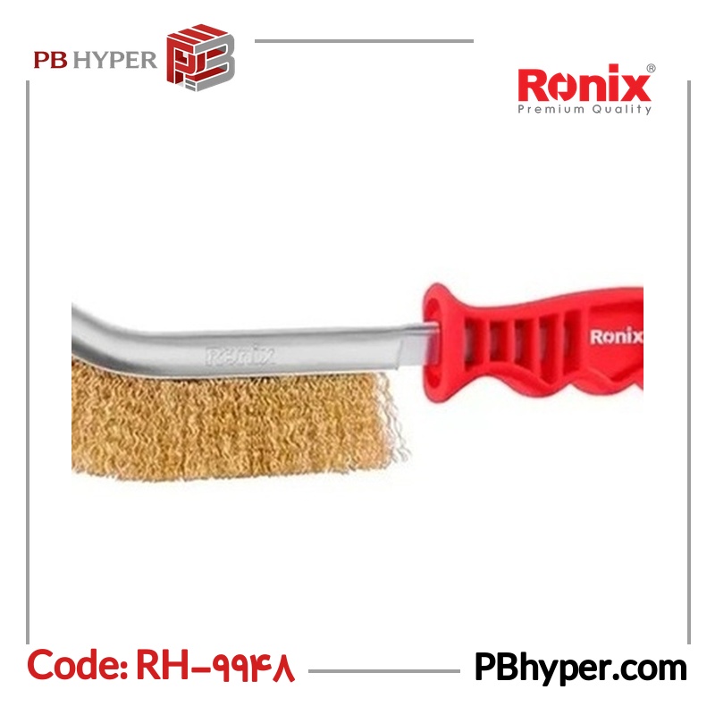 برس سیمی رونیکس مدل فرچه دستی دسته پلاستیکی RH-9948 سایز 0.3 میلی‌متر