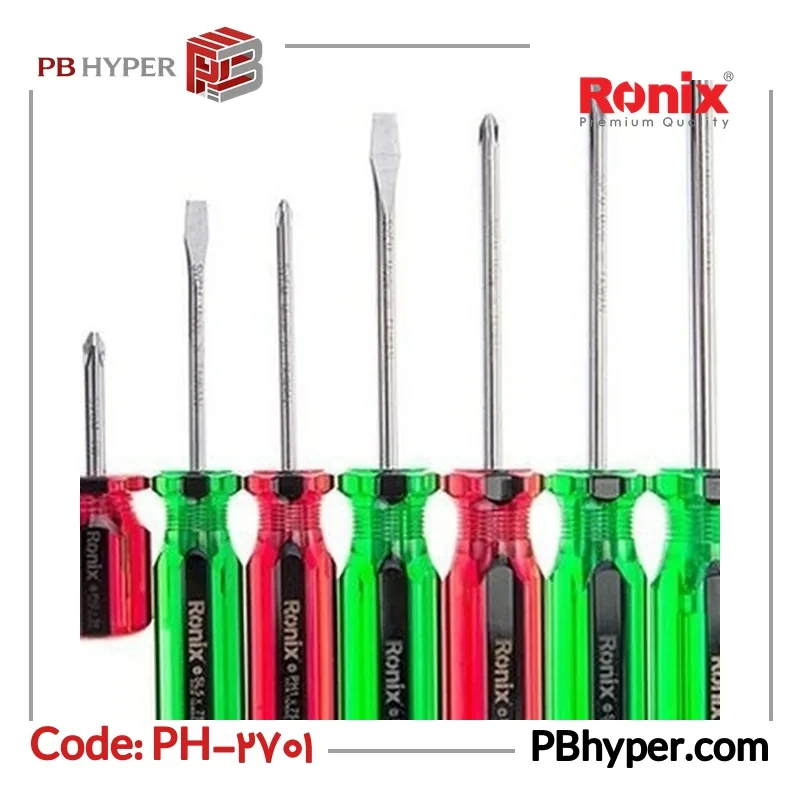 مجموعه 7 عددی پیچ گوشتی رونیکس مدل PH-2701
